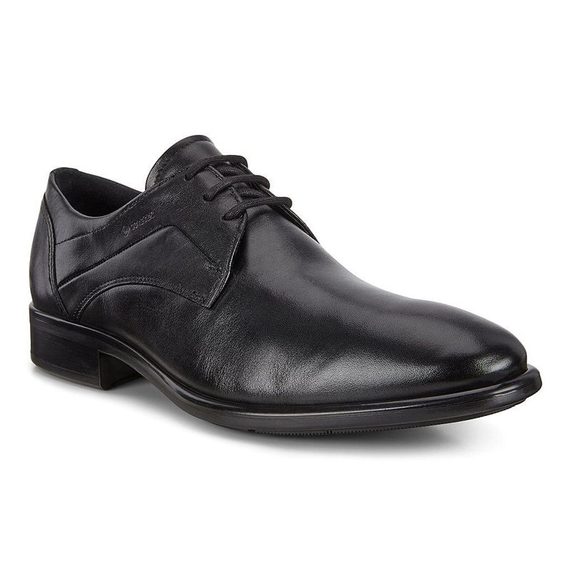 Men Business Ecco Citytray - Derby Black - India AJVHRC135